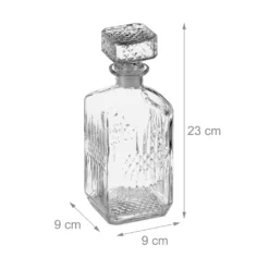 Relaxdays Whisky Karaffe -Kuechengeschirr 7eb8fcc96efa48ff7af92446065d5662