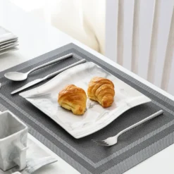 MALACASA, Serie Flora, 36 Tlg. Marmor Porzellan Kaffeeservice Geschirrset Mit 12 Kuchenteller, 12 Tasse 220ml, 12 Untertasse Für 12 Personen -Kuechengeschirr 7f177fa550d4b88fb5ee17d1bb9a9ad7