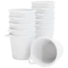 SoPro 12x Schnapsbecher Plastik 4 Cl Wiederverwendbar - Shotgläser 40 Milliliter Weiß - Mehrweg Schnapsglas Zum Umhängen -Kuechengeschirr 7f279db4c9a751979a5dbdc1c96eb04f