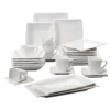 MALACASA 32 Tlg. Kombiservice, Serie BLANCE Cremeweiß Porzellan Geschirrset Mit Servierplatte 2 MALACASA 32 Tlg. Kombiservice, Serie BLANCE Cremeweiß Porzellan Geschirrset Mit Servierplatte -Kuechengeschirr 80eea2bb600b50dbe84a1336f84aca12