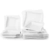 MALACASA, Serie Amparo, Cremeweiß Porzellan Tafelservice 12 Tlg. Set Speiseteller Und Suppenteller Geschirrset Für 6 Personen 1 MALACASA, Serie Amparo, Cremeweiß Porzellan Tafelservice 12 Tlg. Set Speiseteller Und Suppenteller Geschirrset Für 6 Personen -Kuechengeschirr 81f12d441ea722e3f3bde3c13c18bacb