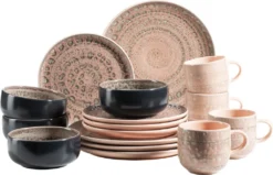 Mäser 931743 Kombiservice Spicy Market Für 4 Personen, Steingut, Rosa (1 Set, 16-teilig) 15 Mäser 931743 Kombiservice Spicy Market Für 4 Personen, Steingut, Rosa (1 Set, 16-teilig) -Kuechengeschirr 8242d416edbfc1368fb6bad81118b828