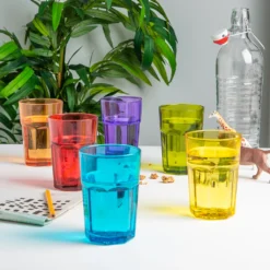 Rink Drink 6 Stück Farbige Gläser Highball-Set - Vibrant Multicolored Partei-Cocktail-Trinken Tumblers - 365ml - 6 Farben 10 Rink Drink 6 Stück Farbige Gläser Highball-Set - Vibrant Multicolored Partei-Cocktail-Trinken Tumblers - 365ml - 6 Farben -Kuechengeschirr 82729eeea05d157caa554a0d447897cf