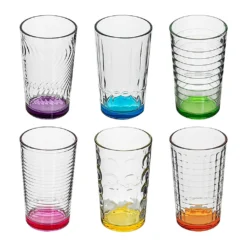 6 X Trinkglas Bunt Wasserglas Wassergläser Trinkgläser Glas Gläser Saftglas 16 6 X Trinkglas Bunt Wasserglas Wassergläser Trinkgläser Glas Gläser Saftglas -Kuechengeschirr 82cc5d1a9fc23fc1cf70a7d976f3e51c