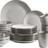 Mäser 931628 Kombiservice Metallic RIM Für 6 Personen, Steinzeug, Grau (1 Set, 24-teilig) 2 Mäser 931628 Kombiservice Metallic RIM Für 6 Personen, Steinzeug, Grau (1 Set, 24-teilig) -Kuechengeschirr 835bf591cf4a9c178ca942ded52bf66a