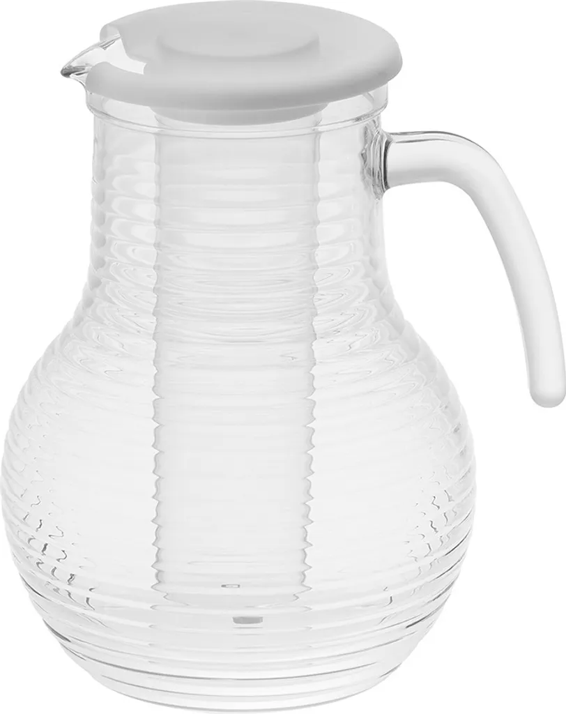 1x Kadum Karaffe Krug Mit Deckel Aus Polycarbonate Bruchfest Und Kratzfest In Echtglasoptik 3 Liter 3 1x Kadum Karaffe Krug Mit Deckel Aus Polycarbonate Bruchfest Und Kratzfest In Echtglasoptik 3 Liter