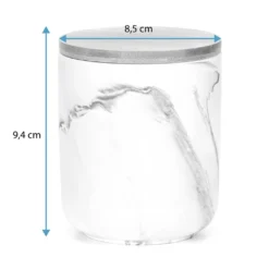 Vorratsdose Keramik Marmor Optik Behälter Aufbewahrung 8,5 X 8,5 X 9,5 Cm Taupe -Kuechengeschirr 88a6561f328a0b3f0a3b2d0fb17c1dd0