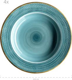 Mäser 931942 Kaffeeservice Prospero Für 6 Personen, Porzellan, Blau (1 Set, 12-teilig) -Kuechengeschirr 88caf0d9ec5cdb7d40f4de7120143d67