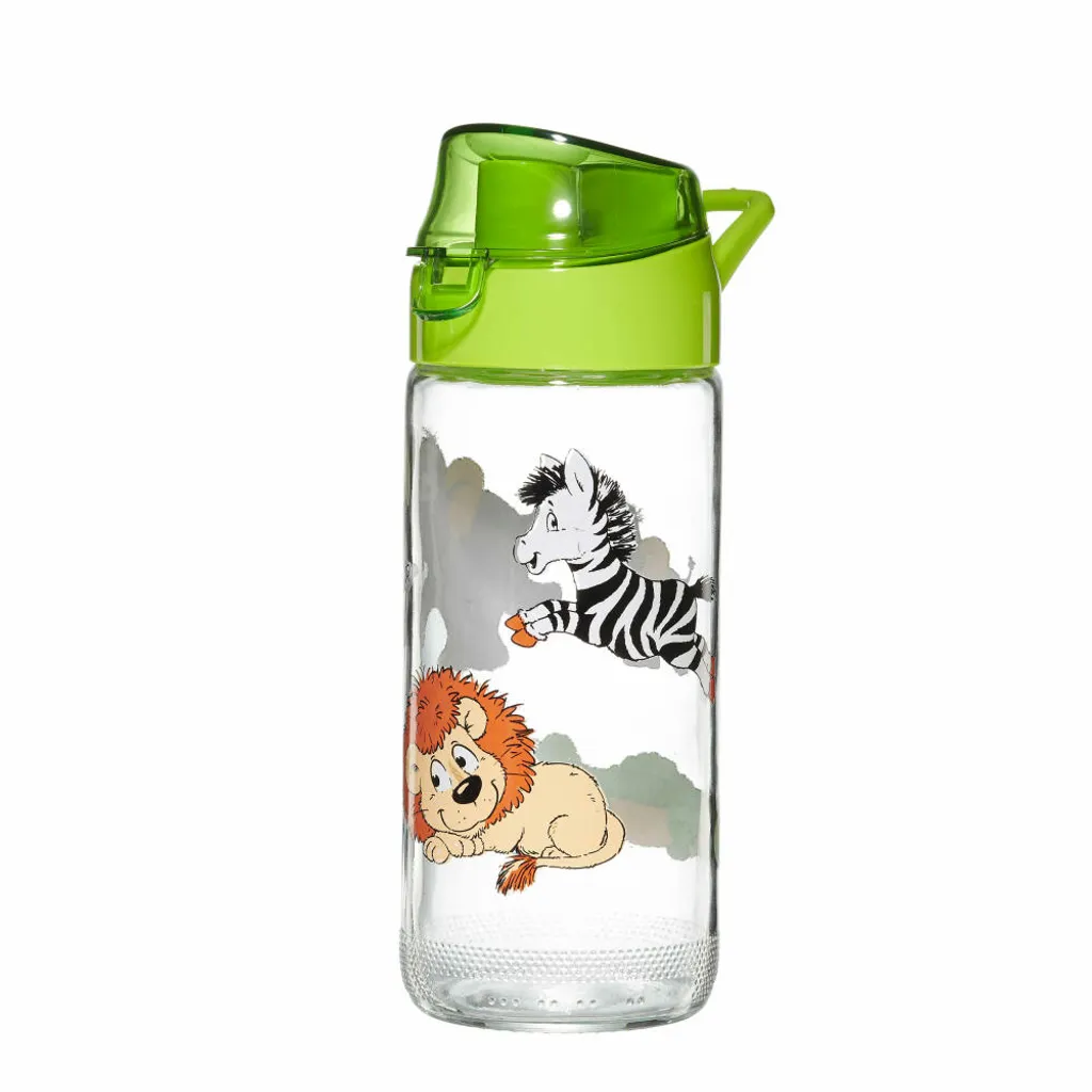 Ritzenhoff & Breker Trinkflasche Happy Zoo, Kinder Flasche, Glas, Bunt, 500 Ml, 812909 4 Ritzenhoff & Breker Trinkflasche Happy Zoo, Kinder Flasche, Glas, Bunt, 500 Ml, 812909 – Bild 2