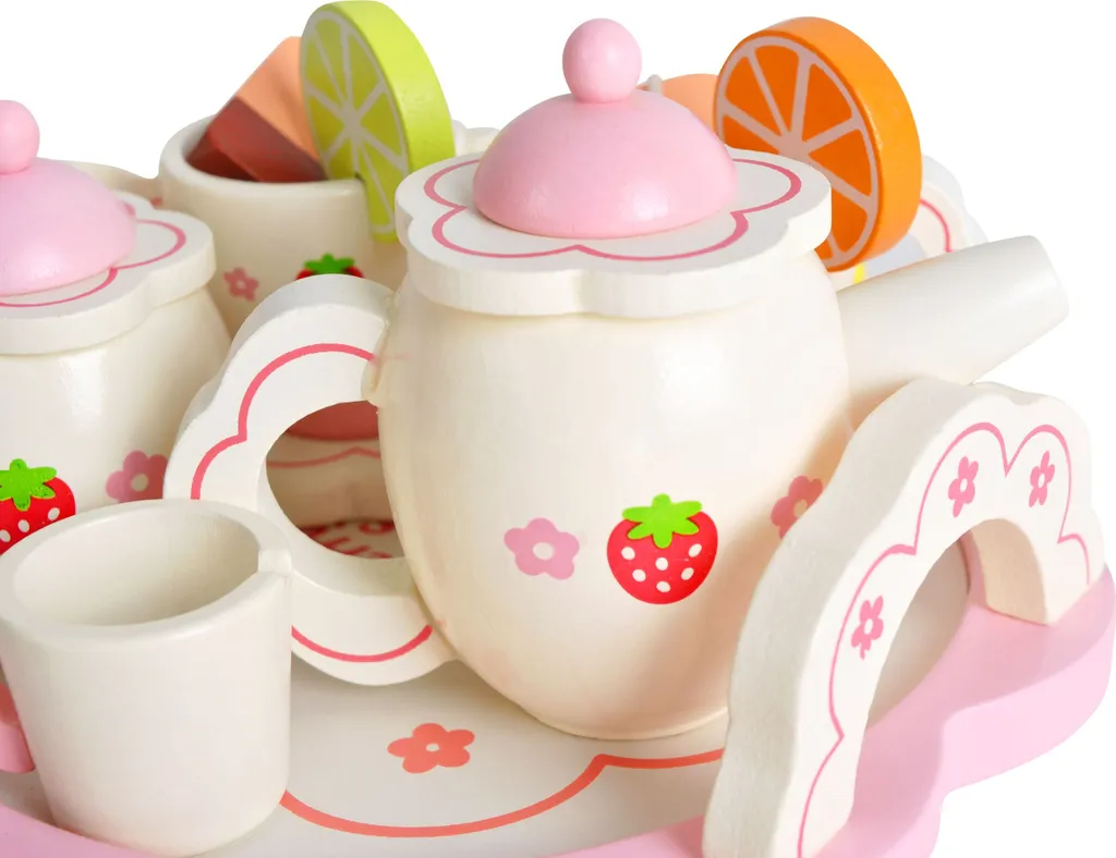 Kinder Teeservice Set Holz Zubehör Für Die Kinderküche, 16-tlg. Ab 3 Jahre Rollenspiele Für Mädchen Und Jungs 9418 7 Kinder Teeservice Set Holz Zubehör Für Die Kinderküche, 16-tlg. Ab 3 Jahre Rollenspiele Für Mädchen Und Jungs 9418 – Bild 5