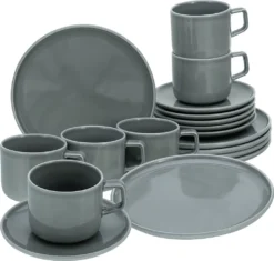 CreaTable 16734 Kaffeeservice Chef Collection Für 6 Personen, Porzellan, Grau (1 Set, 18-teilig) 15 CreaTable 16734 Kaffeeservice Chef Collection Für 6 Personen, Porzellan, Grau (1 Set, 18-teilig) -Kuechengeschirr 8f8d79f5cb7939cd486b0fe95facdbea