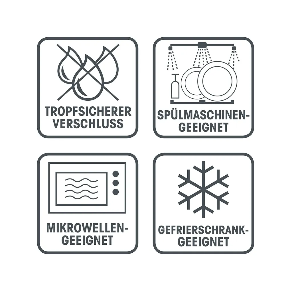 Frischhaltedosen Set Klick Gefrierdosen Lunchbox Deckel 14-tlg. Aquamarin 9 Frischhaltedosen Set Klick Gefrierdosen Lunchbox Deckel 14-tlg. Aquamarin – Bild 7