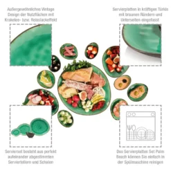 Sänger SÄNGER Steingut Geschirrset Palm Beach, Tafelservice & Servierplatten Set 23 Teilig Für 4 Personen 16 Sänger SÄNGER Steingut Geschirrset Palm Beach, Tafelservice & Servierplatten Set 23 Teilig Für 4 Personen -Kuechengeschirr 94902044b11253e2d68bbf319e9e02de