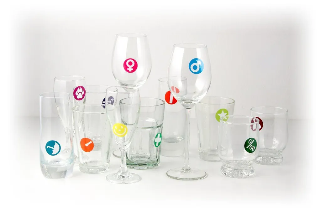 FACKELMANN 12 Stück Wiederverwendbare Glasmarkierer Glasmarker In Bunt 4 FACKELMANN 12 Stück Wiederverwendbare Glasmarkierer Glasmarker In Bunt – Bild 2