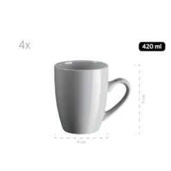 Mäser 931914 Kombiservice Pastell Selection Für 4 Personen, Steinzeug, Grau (1 Set, 16-teilig) -Kuechengeschirr 97ee8e0c42d72dd4318f1c4e9201f161