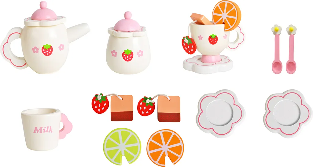 Kinder Teeservice Set Holz Zubehör Für Die Kinderküche, 16-tlg. Ab 3 Jahre Rollenspiele Für Mädchen Und Jungs 9418 8 Kinder Teeservice Set Holz Zubehör Für Die Kinderküche, 16-tlg. Ab 3 Jahre Rollenspiele Für Mädchen Und Jungs 9418 – Bild 6