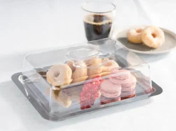 APS Serviertablett Mit Haube /// /// 25 X 19 Cm, H: 7 Cm /// 18/0 Edelstahl /// 67 -Kuechengeschirr 9980b08c6170f5b4b2700c7ce9e34cfb