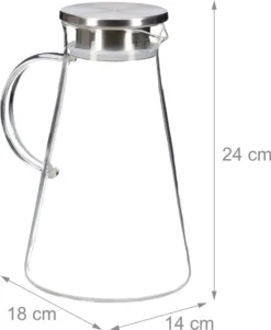 Relaxdays Glaskaraffe Mit Deckel 1,8 Liter 25 Relaxdays Glaskaraffe Mit Deckel 1,8 Liter -Kuechengeschirr 9991aba958f06e78178df841d624e572