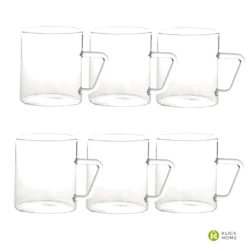 Kayacam Harmony Teegläser Teeglas Kaffeegläser Kaffeeglas Mit Henkel 6 Gläser 250ml K141 -Kuechengeschirr 99ac98ae21f7a5374a3ea19d45517345