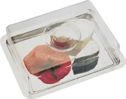 APS Serviertablett Mit Haube /// /// 25 X 19 Cm, H: 7 Cm /// 18/0 Edelstahl /// 67 -Kuechengeschirr 9a0e4b0421148ede95c10954c414d8b0