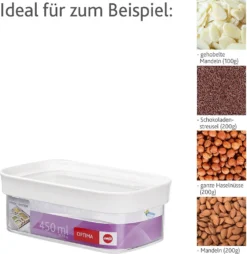 Emsa Trockenvorratsdose OPTIMA 0,45 Liter Transparent / Weiß 32 Emsa Trockenvorratsdose OPTIMA 0,45 Liter Transparent / Weiß -Kuechengeschirr 9a642d9e81c15d02b2291185ae8cfb29