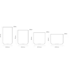 AARKE Gläser 4er Set Nesting Glasses 4x 290ml Kristallglas Stapelbar Trinkgläser 21 AARKE Gläser 4er Set Nesting Glasses 4x 290ml Kristallglas Stapelbar Trinkgläser -Kuechengeschirr 9b400ebdbe6ac069a4b079b541abb972
