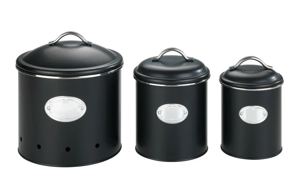 Wenko Aufbewahrungsdose Nero Mit Löchern 4 L 4 Wenko Aufbewahrungsdose Nero Mit Löchern 4 L – Bild 2