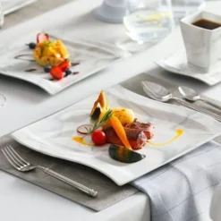 MALACASA, Serie Flora, 30 Tlg. Marmor Porzellan Geschirrset Kombiservice Tafelservice Mit Je 6 Kaffeetassen, 6 Untertassen, 6 Dessertteller, 6 Suppenteller Und 6 Flachteller -Kuechengeschirr 9f1d4761a02367daa579d9999379a0c1