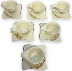 12-teiliges Medusa Mäander Kaffeeservice Mit Goldschliff Kaffeetassen Für 6 Personen 6 Tassen + 6 Untertassen Weiß-Gold Genießen Servieren Kaffee 11 12-teiliges Medusa Mäander Kaffeeservice Mit Goldschliff Kaffeetassen Für 6 Personen 6 Tassen + 6 Untertassen Weiß-Gold Genießen Servieren Kaffee -Kuechengeschirr a37ce12b59dff01d4decb393ba704814