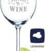 Leonardo Weinglas Mit Gravur - Working From Nine To Wine - Geschenk Für Hobby-Sommelier & Weinliebhaber - Weingläser - Geburtstagsgeschenk Für Frauen & Männer -Kuechengeschirr a43587901649ffec9c97603c3a6aa7eb