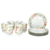 Van Well Frühstücksset 12-tlg. Für 6 Personen Serie Vario Porzellan - Farbe Wählbar, Farbe:flowers -Kuechengeschirr a5276b9814fdb58ebc99f2bed34555f6
