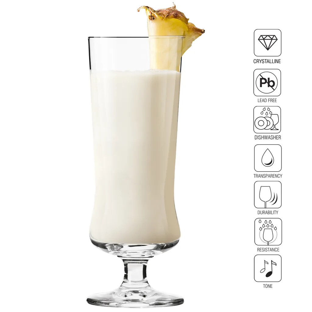 KROSNO Pina Colada Cocktailgläser Longdrinkgläser | Set Von 6 | 300 ML | Avant-Garde Kollektion | Perfekt Für Zuhause, Restaurants Und Partys | Spülmaschinenfest 9 KROSNO Pina Colada Cocktailgläser Longdrinkgläser | Set Von 6 | 300 ML | Avant-Garde Kollektion | Perfekt Für Zuhause, Restaurants Und Partys | Spülmaschinenfest – Bild 7