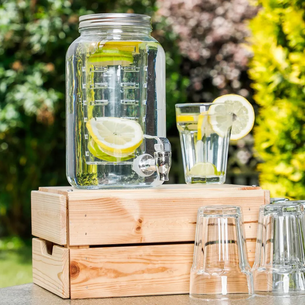 Getränkespender Mit Kühleinsatz Wasserspender Fruchteinsatz Mit Zapfhahn 3,5 L 4 Getränkespender Mit Kühleinsatz Wasserspender Fruchteinsatz Mit Zapfhahn 3,5 L – Bild 2