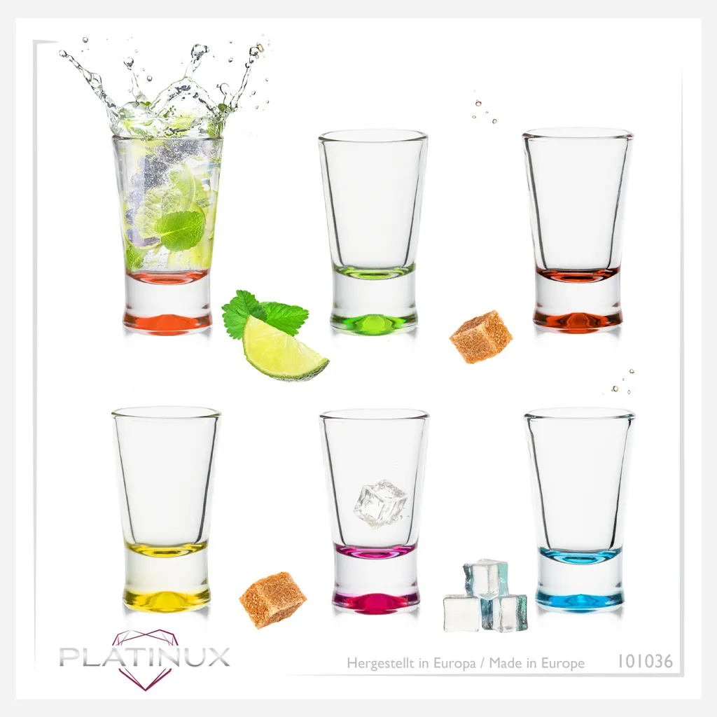 Shotgläser Set 6 Teilig Bunt Schnapsgläser 2,5cl Tequilagläser Wodkagläser Pinnchen 9 Shotgläser Set 6 Teilig Bunt Schnapsgläser 2,5cl Tequilagläser Wodkagläser Pinnchen – Bild 7