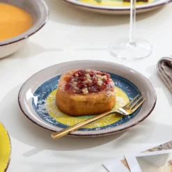 Tafelservice Steingut, Vancasso ARCO 36-teiliges Kombiservice Set, Vintage Geschirrservice Mit Je 12 Speiseteller, Kuchenteller Und Suppenteller, Für 12 Personen, Regenbogen Stil -Kuechengeschirr a901d39c29caee6a508ff687d90c9f6c