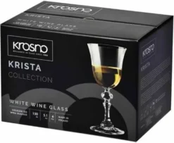 KROSNO Weiß-Weinglas | Set Von 6 | 150 ML | Krista Kollektion | Kristallglas | Weißweingläser | Perfekt Für Zuhause, Restaurants Und Partys | Spülmaschinenfest 24 KROSNO Weiß-Weinglas | Set Von 6 | 150 ML | Krista Kollektion | Kristallglas | Weißweingläser | Perfekt Für Zuhause, Restaurants Und Partys | Spülmaschinenfest -Kuechengeschirr aa86d4096bdedcfeafb4cad4699e50cc