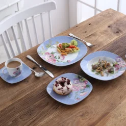 VEWEET 30-teilig Porzellan Tafelservice, Serie 'Hannah', Kombiservice Für 6 Personen, Blau Mit Floral Dekoration 21 VEWEET 30-teilig Porzellan Tafelservice, Serie 'Hannah', Kombiservice Für 6 Personen, Blau Mit Floral Dekoration -Kuechengeschirr aad14c2c9a04acb4f3917a1da91e8f5a