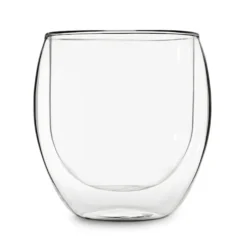 DUOS 4X 410ml Jumbo Doppelwandige Thermo-Gläser + 4X Edelstahl-LÖFFEL, Für Latte Macchiato, Cocktails, Vorspeisen By Feelino -Kuechengeschirr aad9b1338993117bf501e9fb91edf67e