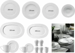 Kütahya Porselen 83 Teilig Acelya Tafelservice Porzellan Essservice 12 Personen -Kuechengeschirr ab0e0a0b73014b57b14764fcb8465bea
