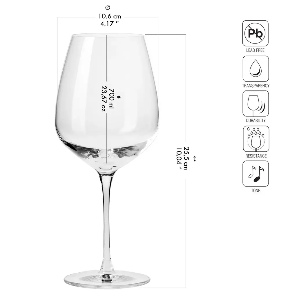 KROSNO Rotweingläser Pinot Noir | Set Von 2 | 700 ML | Kristallglas | Duet Kollektion | Ideal Für Zuhause, Restaurants Und Empfänge | Spülmaschinenfest 4 KROSNO Rotweingläser Pinot Noir | Set Von 2 | 700 ML | Kristallglas | Duet Kollektion | Ideal Für Zuhause, Restaurants Und Empfänge | Spülmaschinenfest – Bild 2