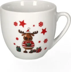 Kaffeeservice Elch 18tlg. Für 6 Personen Weiß Mit Weihnachtsdekor Lustiger Elch -Kuechengeschirr ad8fe5b408b29e980125ed25b901a09d