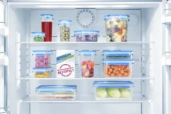 Emsa Clip & Close Frischhaltedosen 3er-Set á 0,55 L, Blau -Kuechengeschirr ad91c009b47aca6fbf9d5ae935fd71c0