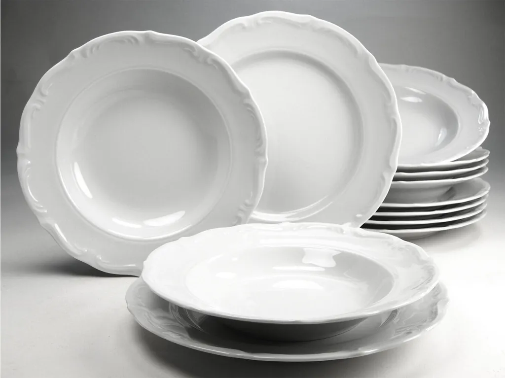 CreaTable 16137 Tafelservice Maria Theresia Für 6 Personen, Porzellan, Weiß (1 Set, 12-teilig) 8 CreaTable 16137 Tafelservice Maria Theresia Für 6 Personen, Porzellan, Weiß (1 Set, 12-teilig) – Bild 6