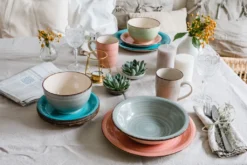 Mäser 931492 Lumaca Frühstück-Service Für 6 Personen Im Vintage Look, Handbemalte Keramik, Steingut, Rauchblau, 18-teilig (1 Set) 14 Mäser 931492 Lumaca Frühstück-Service Für 6 Personen Im Vintage Look, Handbemalte Keramik, Steingut, Rauchblau, 18-teilig (1 Set) -Kuechengeschirr aea752487de15212f2af86d2c6dc8692