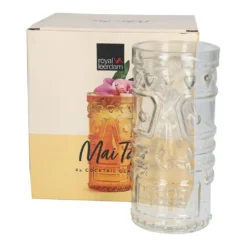 4x Mai Tai Glas 490 Ml Klarglas Cocktail-Kelch Tiki-Cocktail Rum-Longdrink Mai Tai Glass -Kuechengeschirr af1462a2267933a9e3b5a6082efa5349