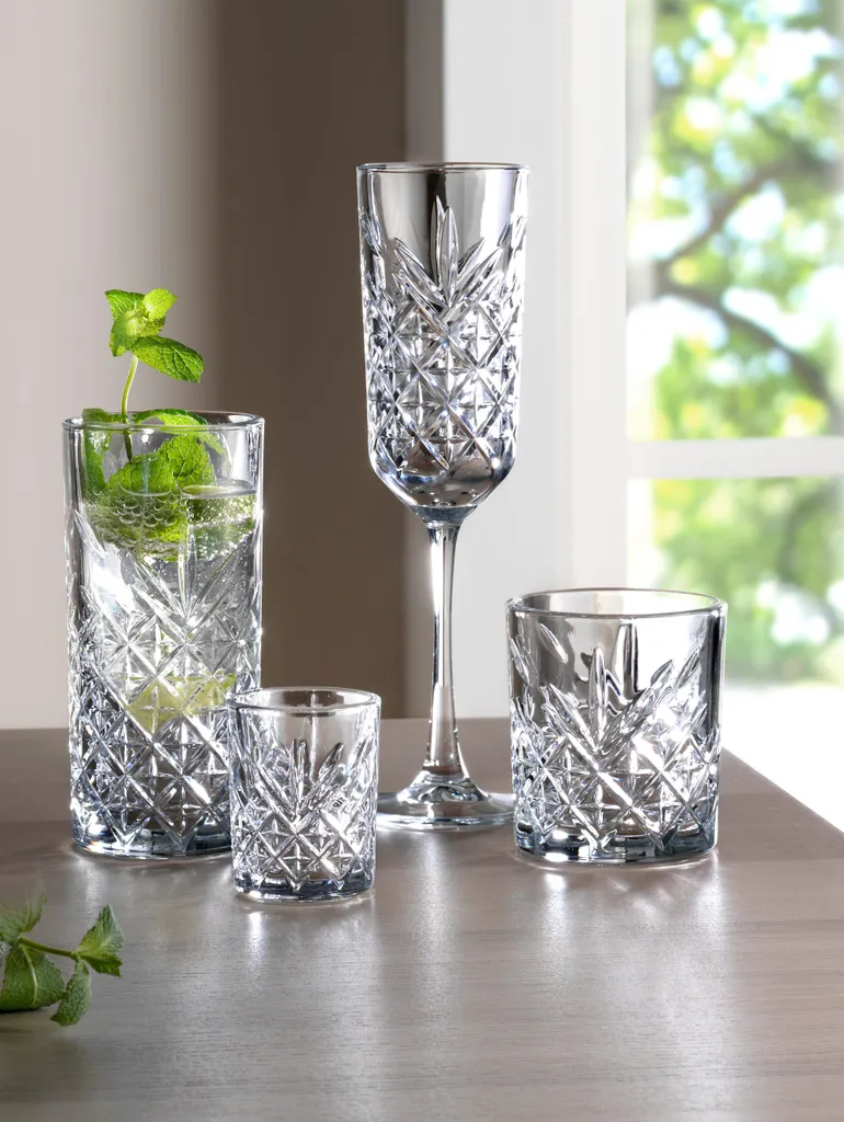 Pasabahce Gläser-Set "Timeless" 16-teilig Whiskey Longdrink Stamper Sekt Glas 4 Pasabahce Gläser-Set "Timeless" 16-teilig Whiskey Longdrink Stamper Sekt Glas – Bild 2