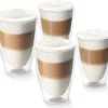 Tchibo 4er Latte Macchiato Gläser, Doppelwandig, Modernes Design, Heiß Und Kalt -Kuechengeschirr b22deffd9ffbeb0b2c2be408cfcb7a45