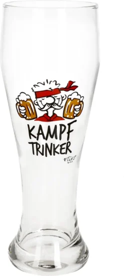 2x Weizenbiergläser Mutmacher Kampftrinker Weißbierglas 0,5L -Kuechengeschirr b5815ada5c777aaab1b47ccfd44bce8d