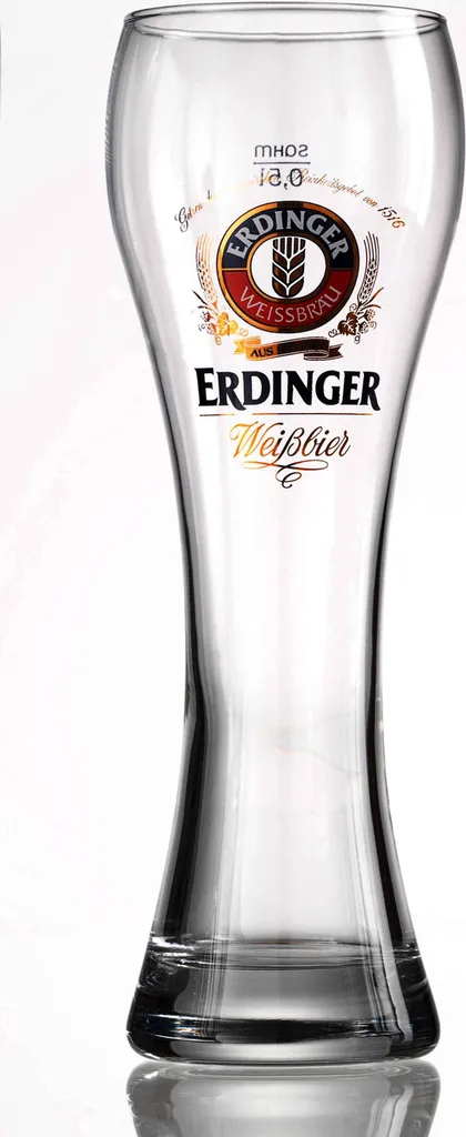 Weizenbierglas 0,5 Liter Erdinger 3 Weizenbierglas 0,5 Liter Erdinger