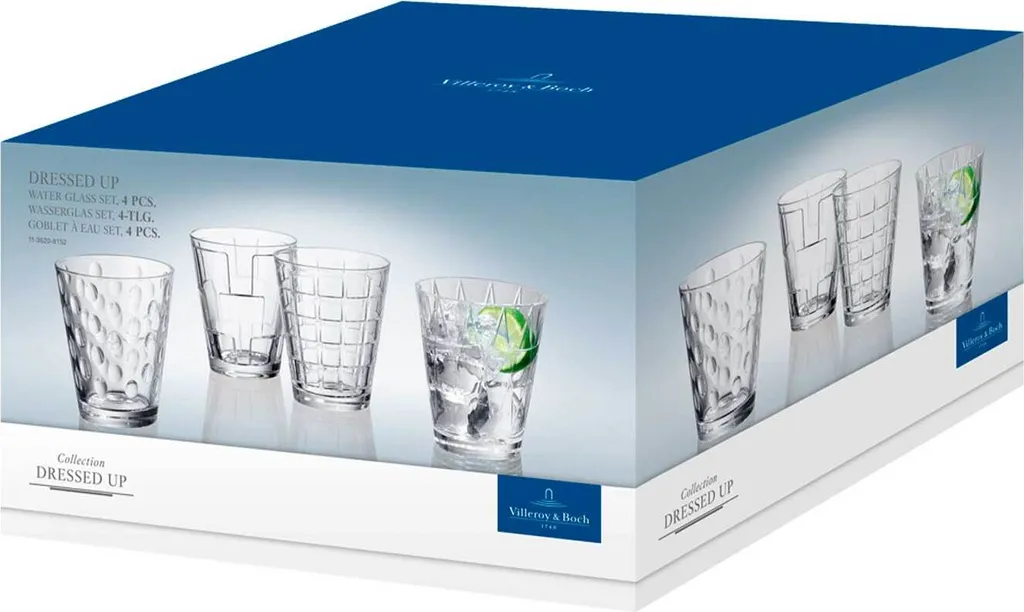 Villeroy & Boch Dressed Up Wasserglas Set 4tlg Clear 105mm / 0,31 L 1136208152 10 Villeroy & Boch Dressed Up Wasserglas Set 4tlg Clear 105mm / 0,31 L 1136208152 – Bild 8